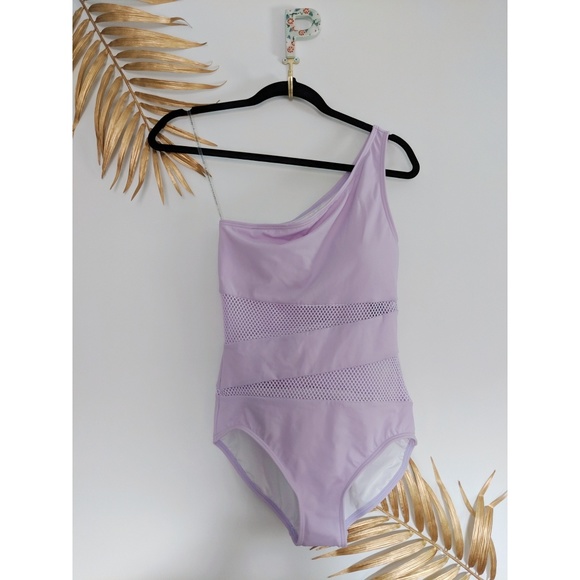 Carmen Marc Valvo Other - [Carmen Marc Valvo] Mesh Cutouts One Shoulder Swim